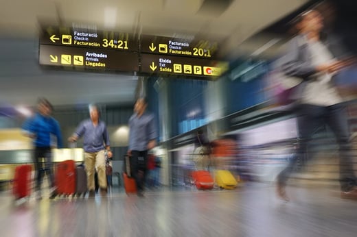 Photo from inside a UK airport