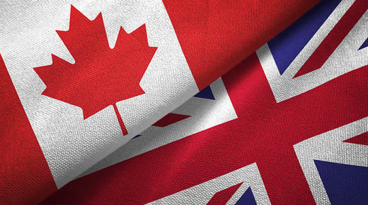uk canada flags