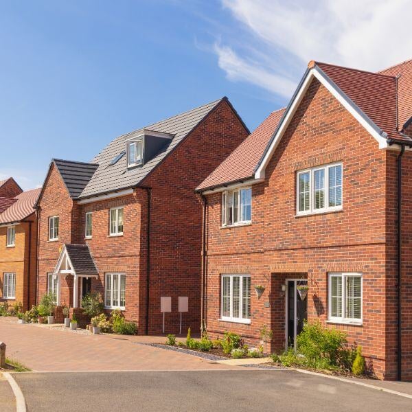 Two new build houses in the UK